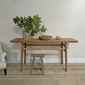 Large rustic antique console table | Ophelia