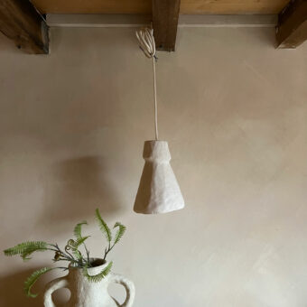 White Stoneware pendent Pugal
