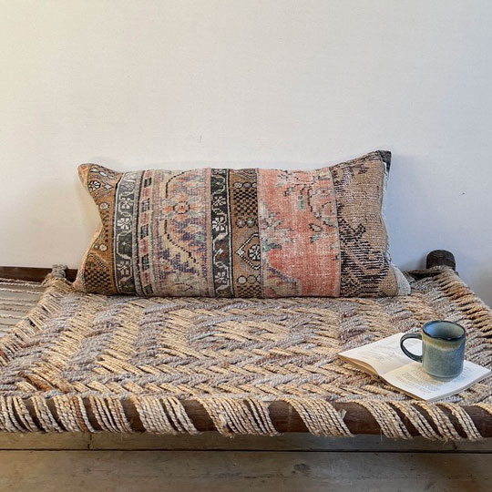 Antique carpet floor cushion | Raphael