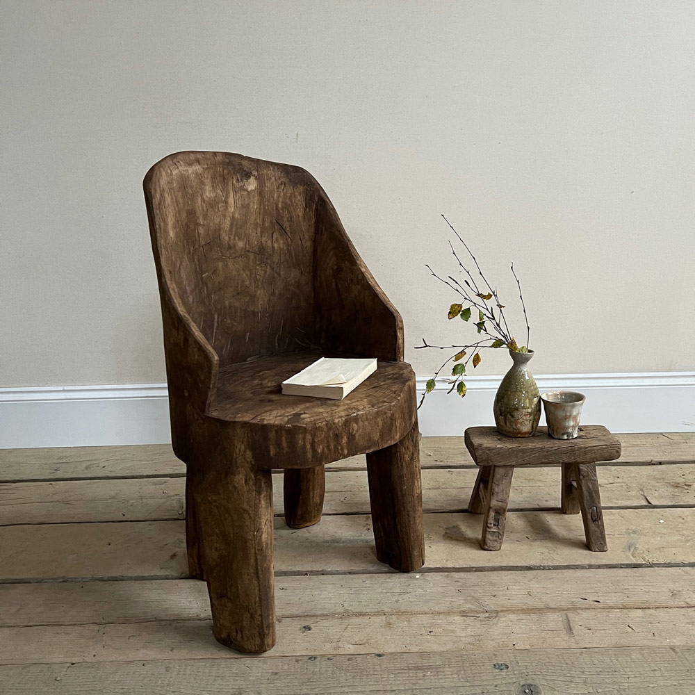 Antique Indian primitive chair | Rosalind
