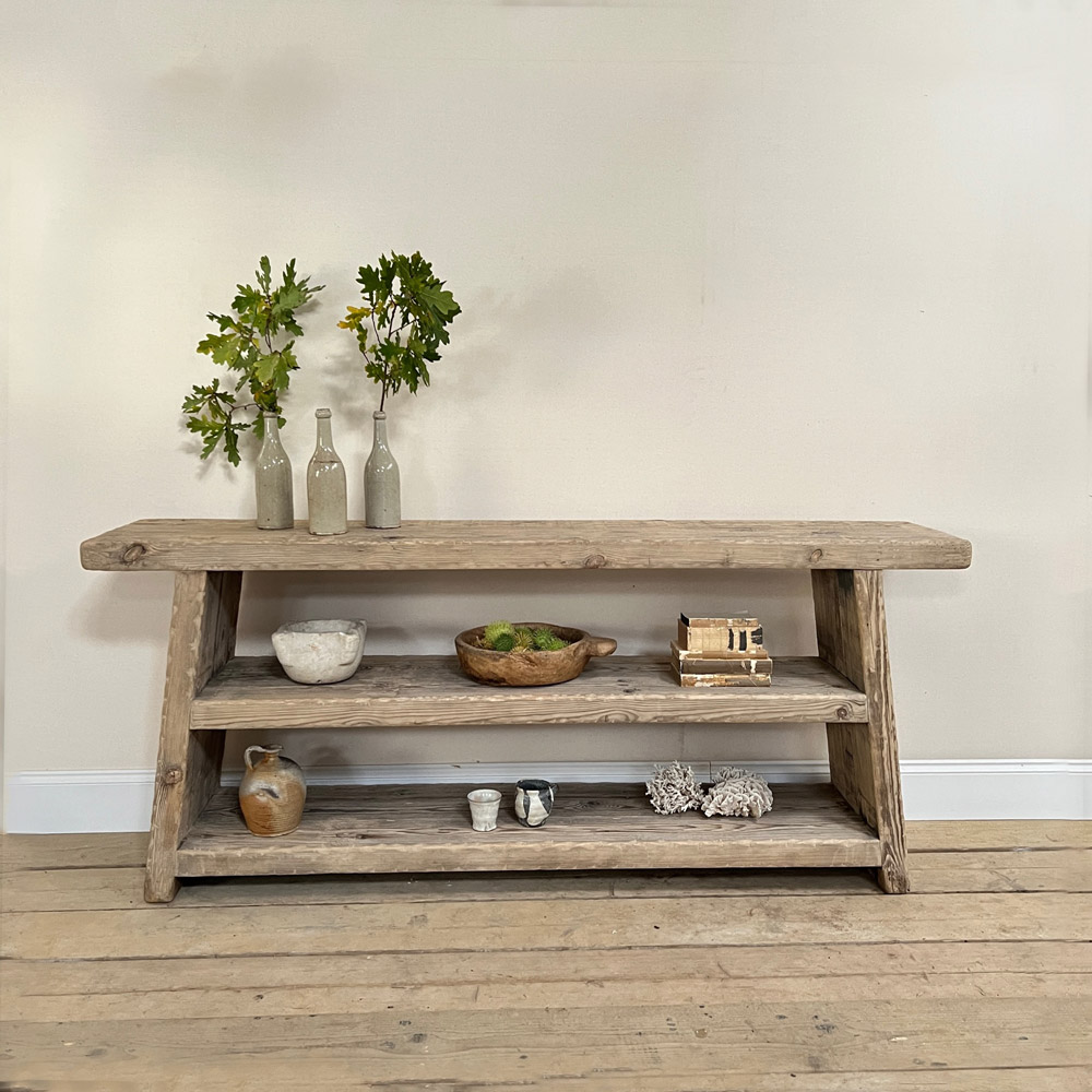 Rustic reclaimed console table | Rosamund