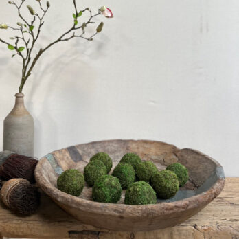 Vintage Round Dough Bowl No:1