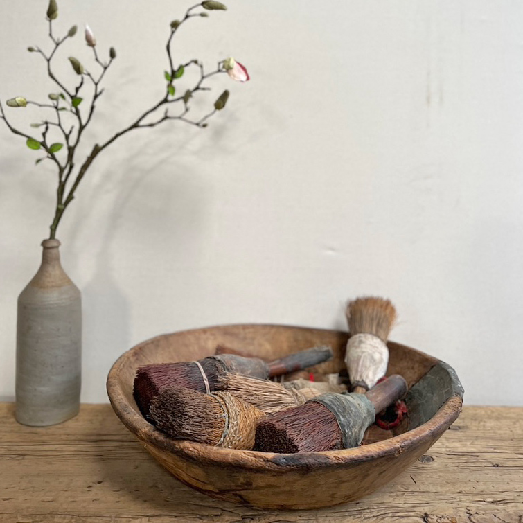 Vintage Round Dough Bowl No:2