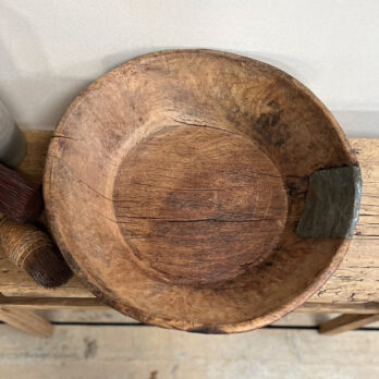 Vintage Round Dough Bowl No:2