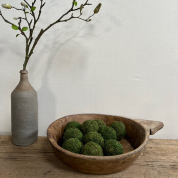 Vintage Round Dough Bowl A