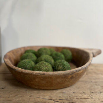 Vintage Round Dough Bowl A