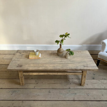 Large pale antique coffee table Sabine