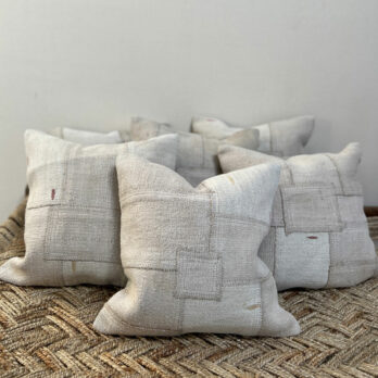 Patchwork vintage cushion stone | Selena