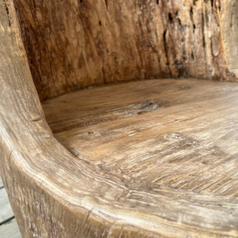Rustic large tree trunk chair | Sergio