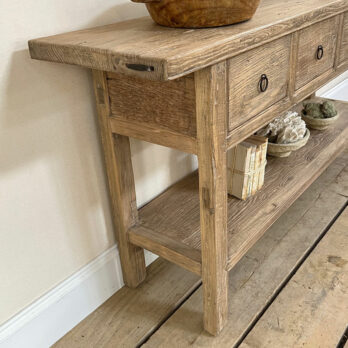 Rustic salvaged console table | Sophia