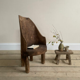 Antique Indian primitive seat | Tabitha