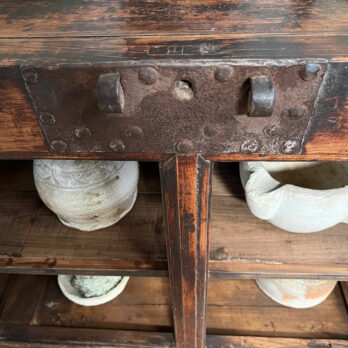 Antique elm shop counter | Tanasha
