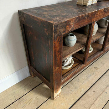 Antique elm shop counter | Tanasha