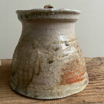 Vintage Japanese pottery ginger pot D