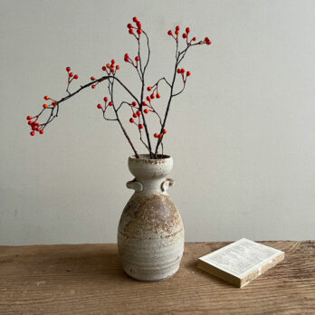 Vintage Japanese pottery vase G