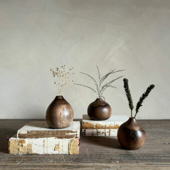 Wooden handturned pot | Abi Dark