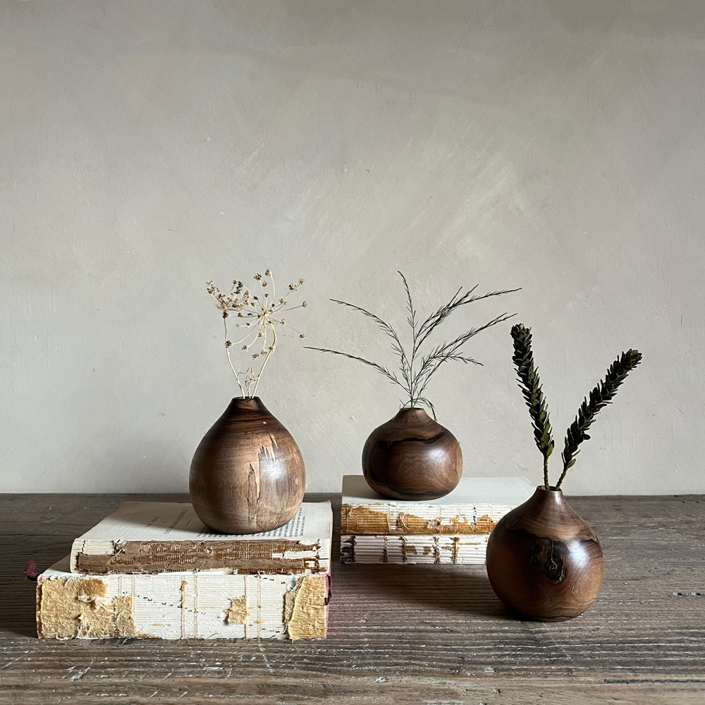 Wooden handturned pot | Abi Dark