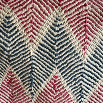 Cream Vintage handstiched Kantha Throw No: 2