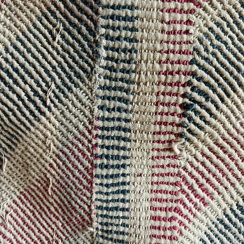 Cream Vintage handstiched Kantha Throw No: 3