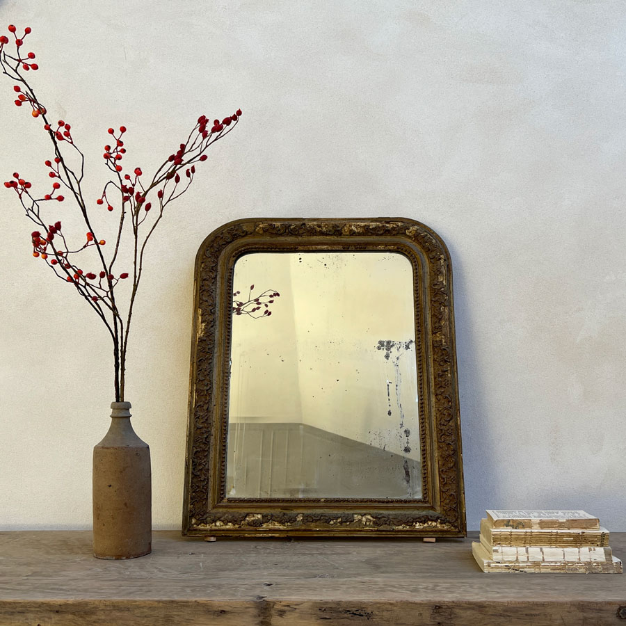 Antique distressed mirror Arthur