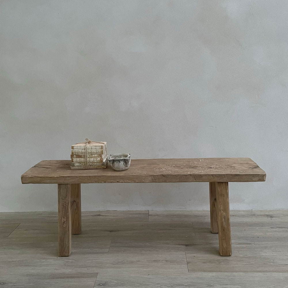 Reclaimed Elm Bench