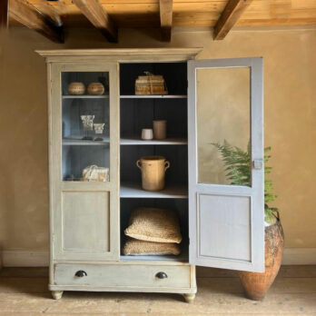 Vintage style glazed armoire 