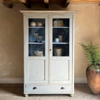 Vintage style glazed armoire 