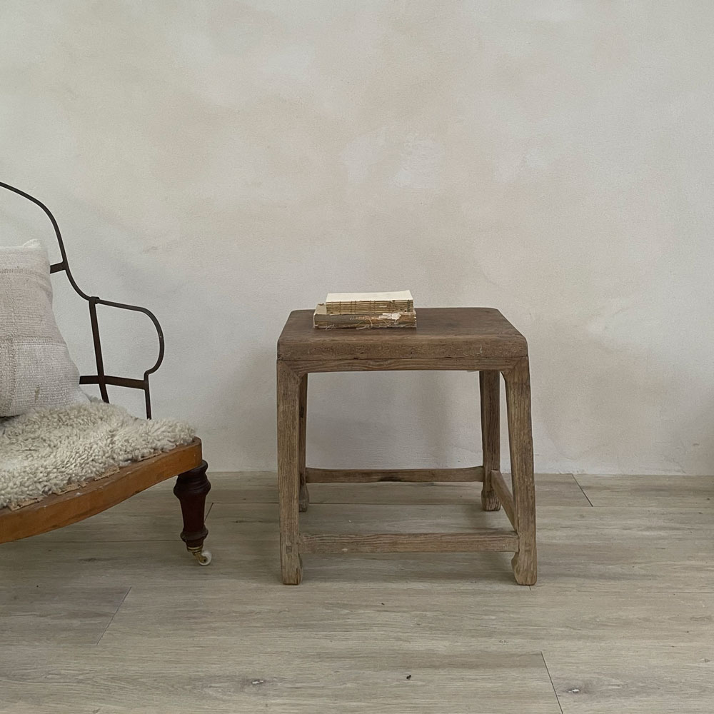 Antique Elm Side Table Jasper