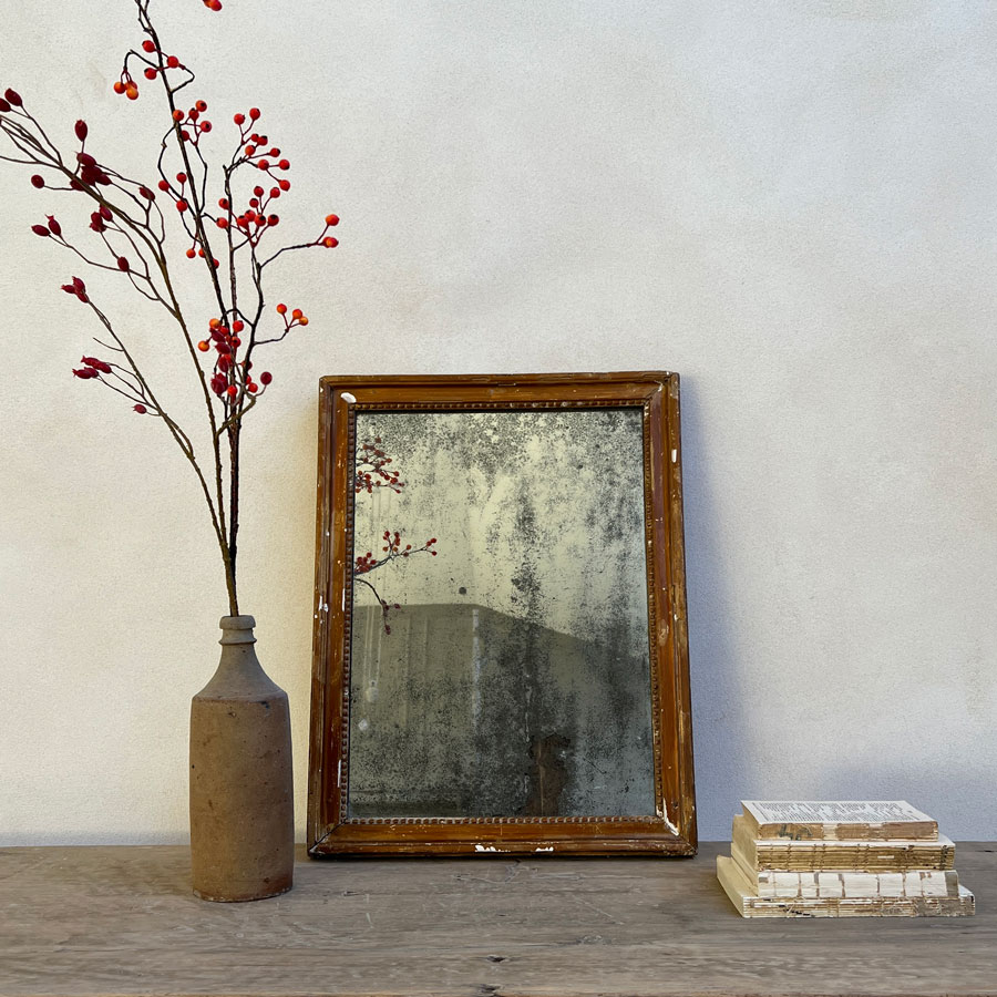 Antique distressed mirror Leopold