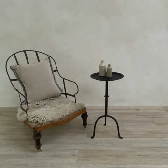 Black Iron Martini Table