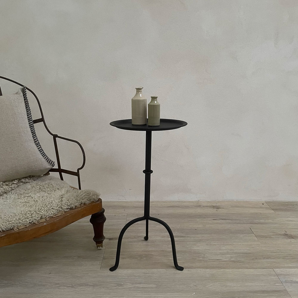 Black Iron Martini Table