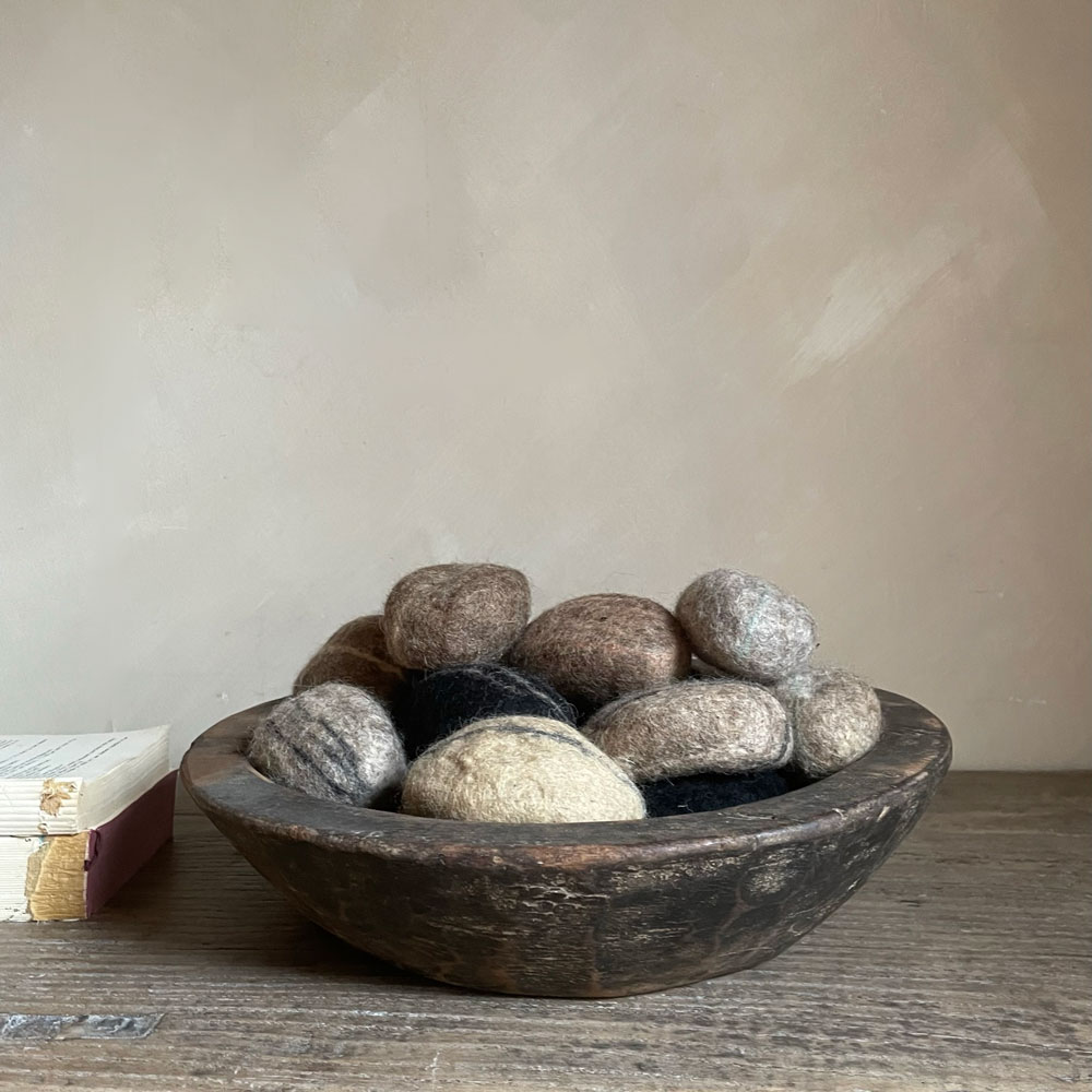 Felted Textured Decorative Stone