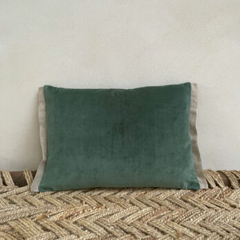 Rectangular Velvet Cushion Jade