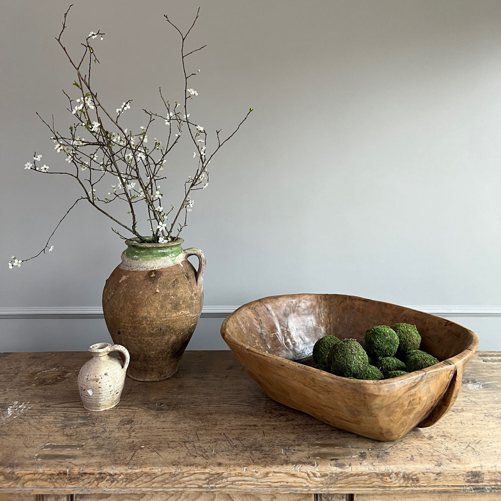 Antique Dough Bowl 19