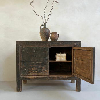 Antique Black Cabinet Bernard