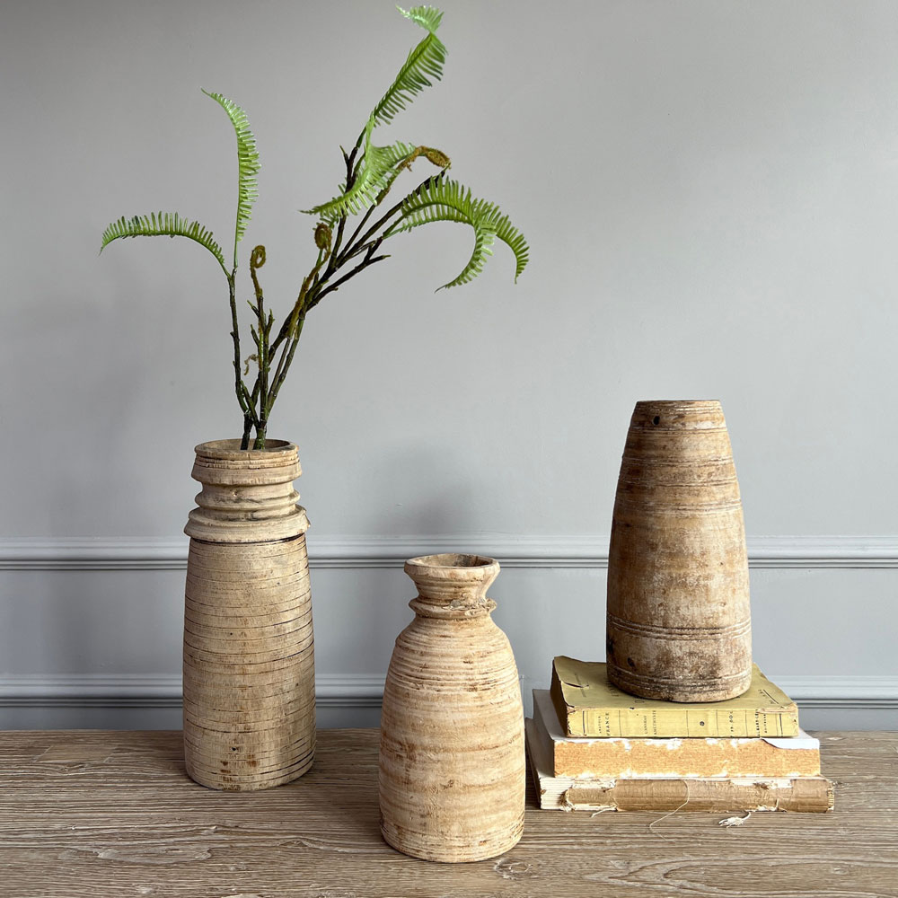 Wooden Nepali Pots Set A