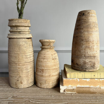 Wooden Nepali Pots Set A