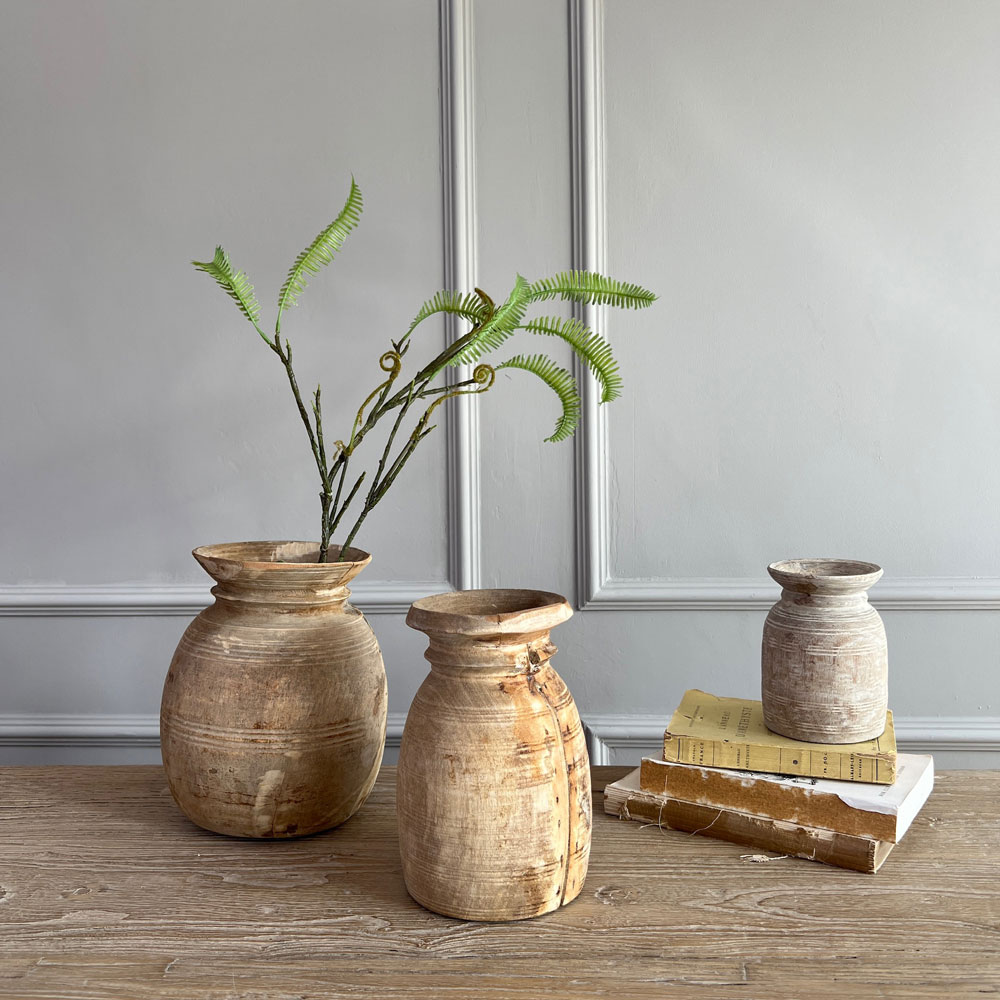 Wooden Nepali Pots Set B