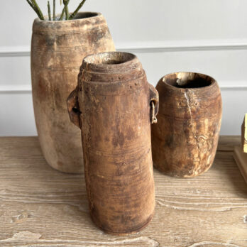 Wooden Nepali Pots Set C