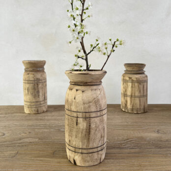 Wooden Nepali Pots Small