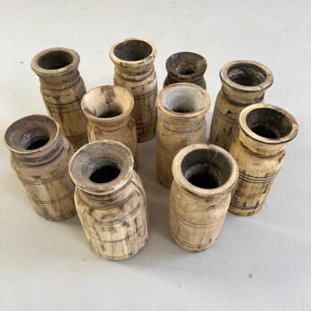 Wooden Nepali Pots Small