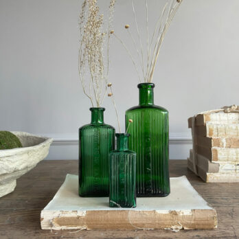 Victorian Green Bottle Rectangle