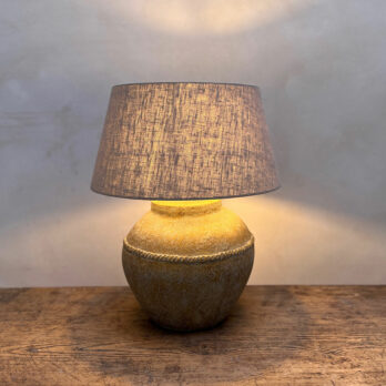 Rustic Stone Table Lamp | Medium