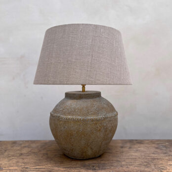 Rustic Stone Table Lamp | Medium
