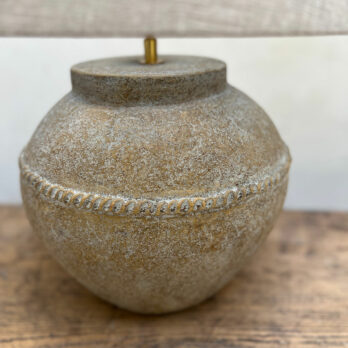 Rustic Stone Table Lamp | Medium