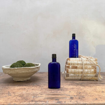 Victorian Blue Apothecary Bottle Lid