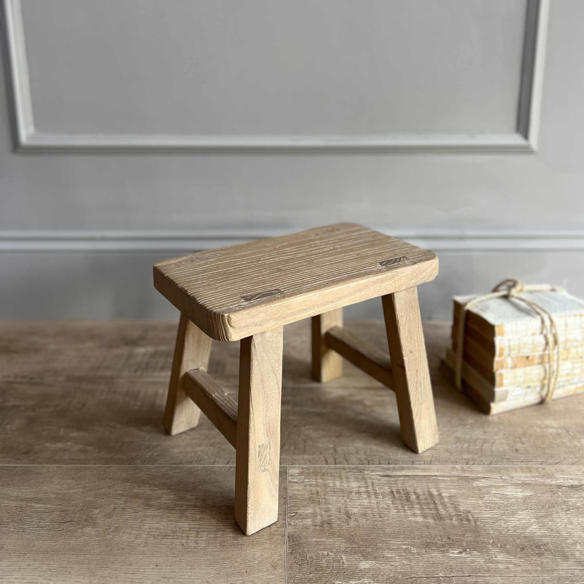 Reclaimed Round Mini Stool