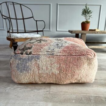 Vintage Moroccan Carpet Pouf No:01