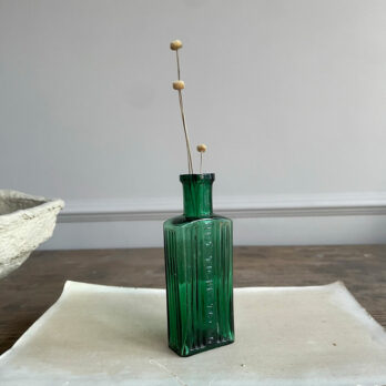 Victorian Green Bottle Rectangle Small