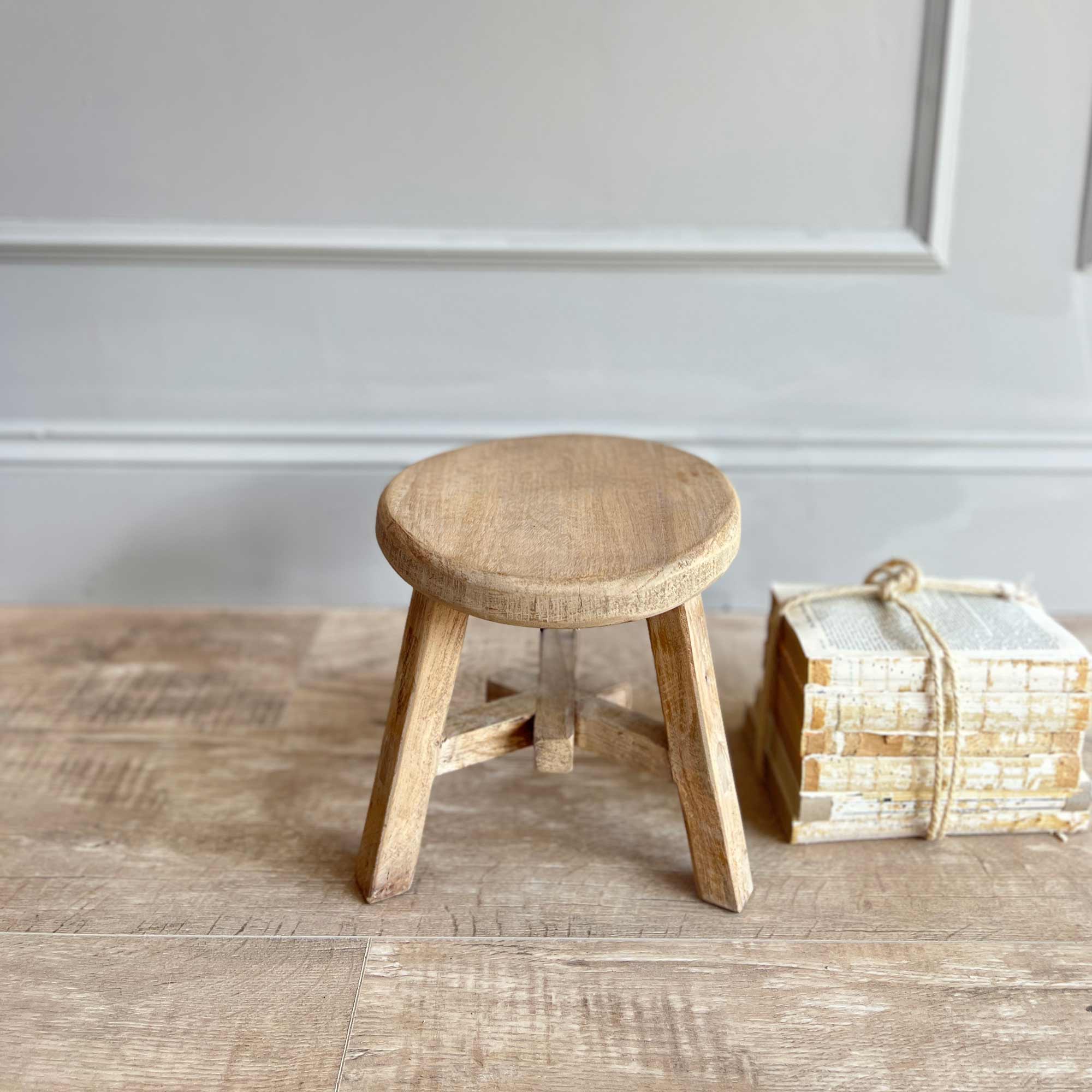 Reclaimed Round Mini Stool